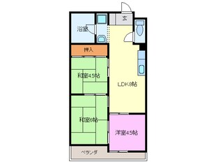 ハイツ牧野の物件間取画像